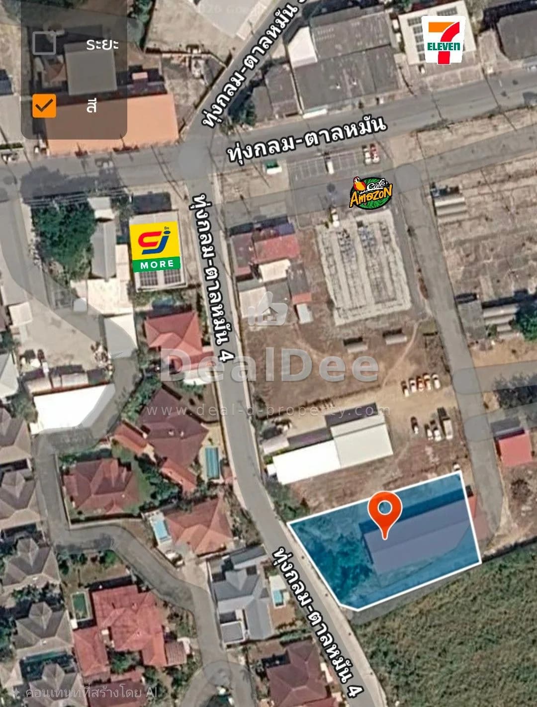 Prime Location Land for Sale, 1 Rai, 33 m. Width, Pool Villa Development, Only 1 Kilometer from Sukhumvit Pattaya Road